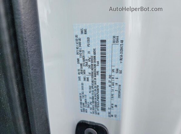 1FTEX2LP4SKF43879 2025 FORD F150 White Engine compartment view
