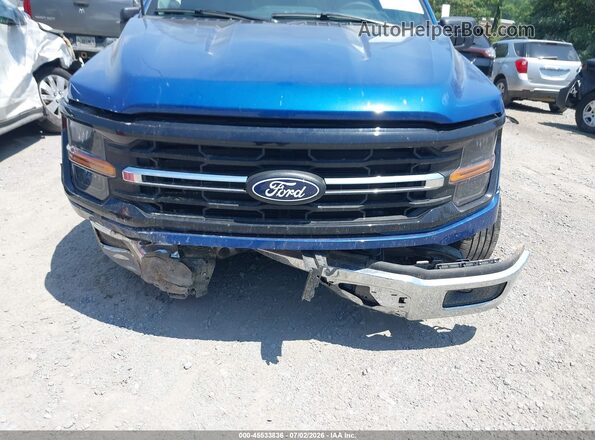1FTEX3KP5SKD41818 2025 FORD F150 Blue Вид спереду