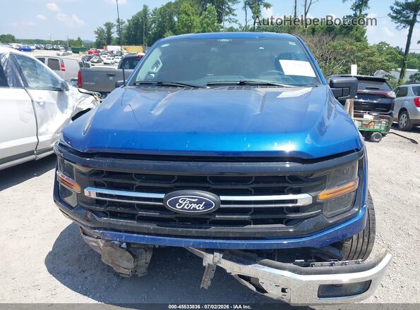 1FTEX3KP5SKD41818 2025 FORD F150 Blue Вид щитка приладів