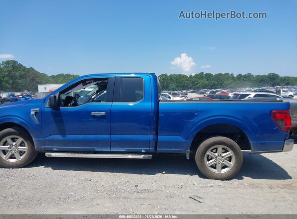 1FTEX3KP5SKD41818 2025 FORD F150 Blue Панорамний вид салону 360°