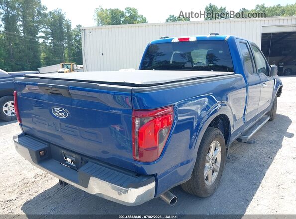 1FTEX3KP5SKD41818 2025 FORD F150 Blue Задня права чверть
