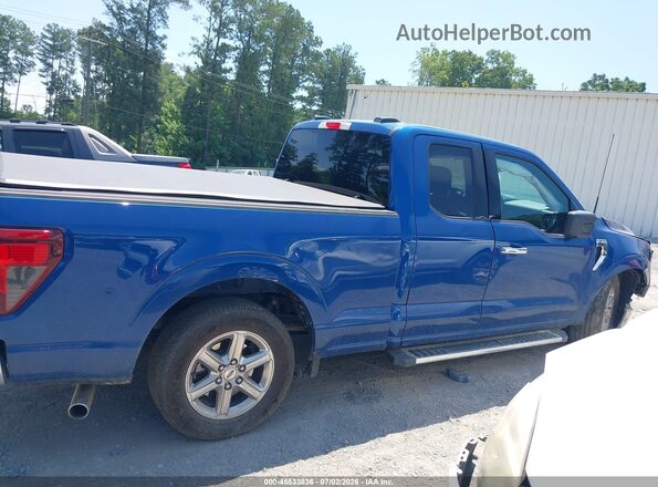 1FTEX3KP5SKD41818 2025 FORD F150 Blue Вид задньої частини салону