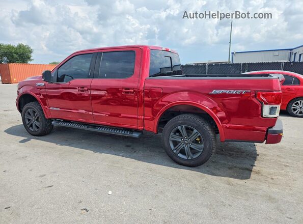 1FTFW1C13KFC96747 2019 FORD F150 Red Հետևի ձախ