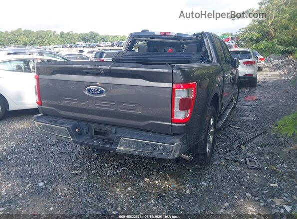1FTFW1CD3NFA23547 2022 FORD F150 Gray Trasero derecho