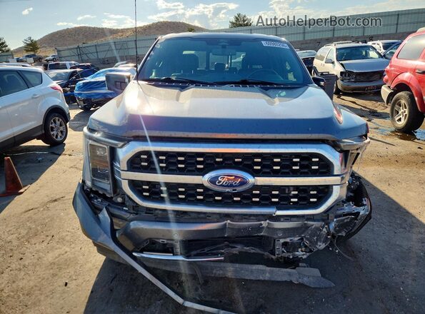 1FTFW1CD5NFA95141 2022 FORD F150 Gray წინა ხედი