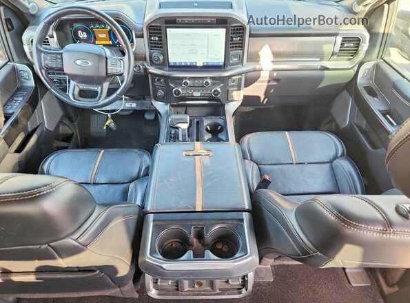 1FTFW1CD5NFA95141 2022 FORD F150 Gray წინა პანელის ხედი