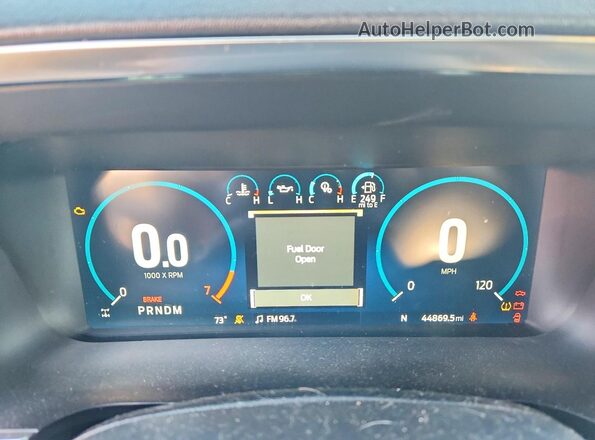 1FTFW1CD5NFA95141 2022 FORD F150 Gray ხელსაწყოთა პანელის ხედი