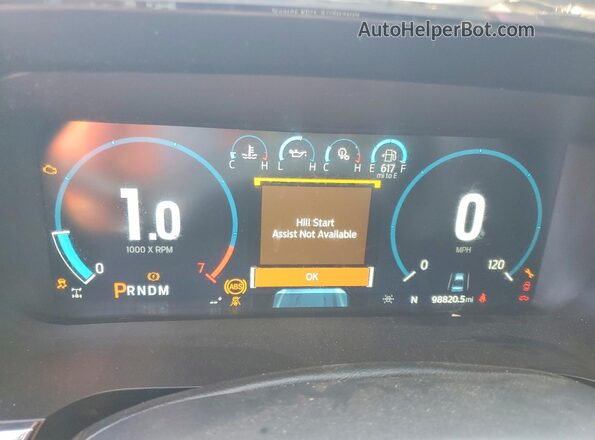1FTFW1CD7MFC30411 2021 FORD F150 Black Вид щитка приладів