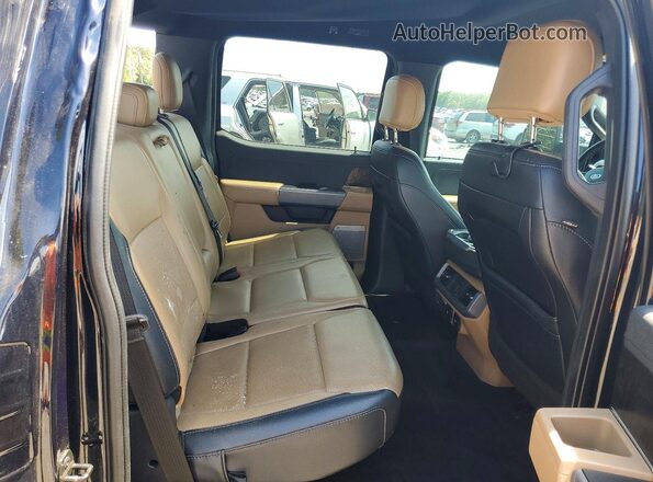 1FTFW1CD7MFC30411 2021 FORD F150 Black Вид задніх сидінь