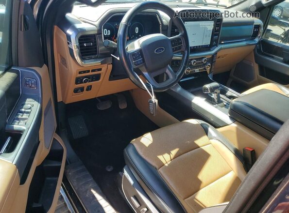 1FTFW1CD7MFC30411 2021 FORD F150 Black Вид панелі приладів