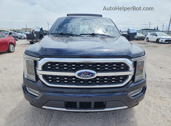 1FTFW1CD9MFB25126 2021 FORD F150 Blue Դիմացի տեսք
