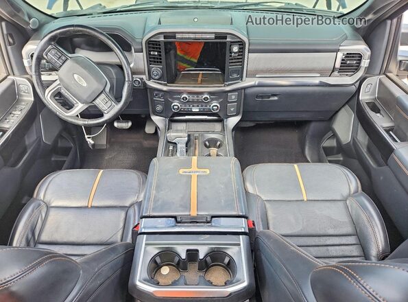1FTFW1CD9MFB25126 2021 FORD F150 Blue Առջևի վահանակի տեսք