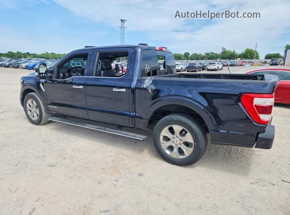 1FTFW1CD9MFB25126 2021 FORD F150 Blue Հետևի ձախ