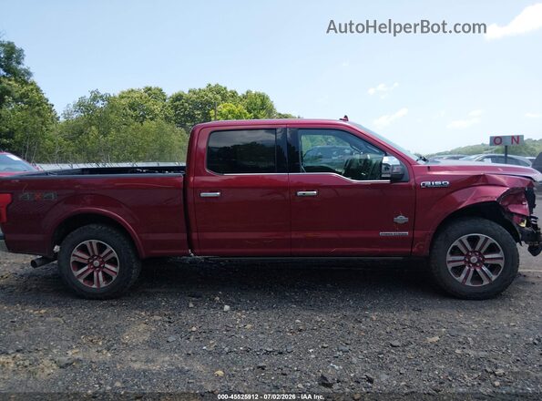 1FTFW1E10JFE70432 2018 FORD F150 Red Rear interior view