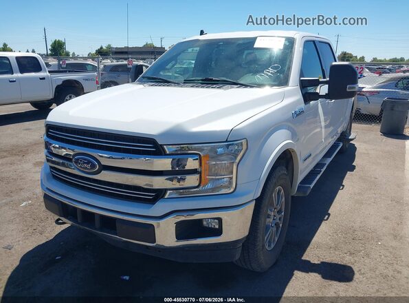 1FTFW1E10KFC47034 2019 FORD F150 White Առջևի ձախ երեք քառորդ տեսարան
