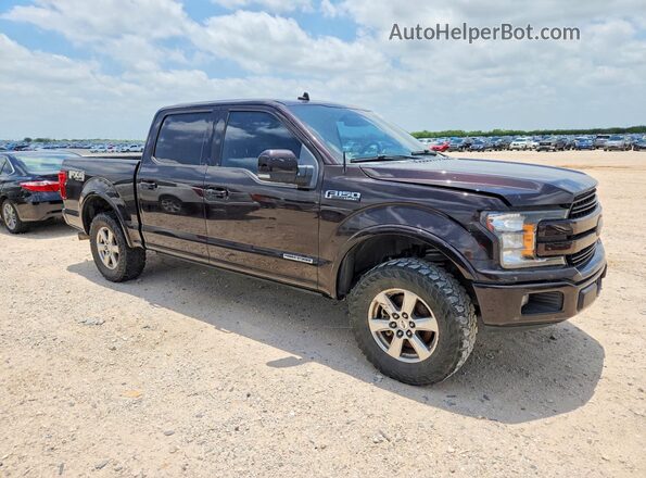 1FTFW1E14JFD73024 2018 FORD F150 Коричневый Передняя правая четверть