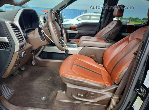 1FTFW1E14JFD80104 2018 FORD F150 Black წინა სალონის ხედი
