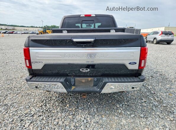 1FTFW1E14JFD80104 2018 FORD F150 Black უკანა ხედი