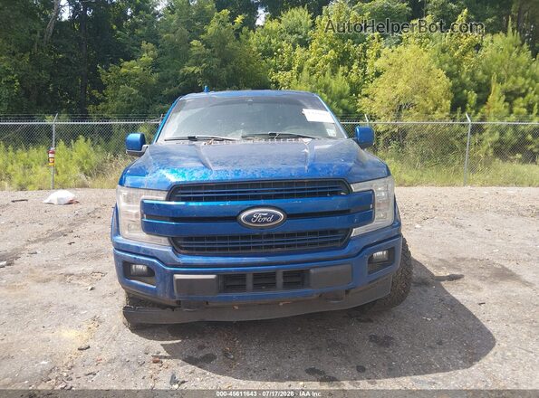 1FTFW1E14JFD80555 2018 FORD F150 Blue Widok zestawu wskaźników