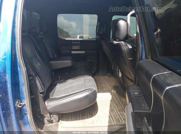 1FTFW1E14JFD80555 2018 FORD F150 Blue Widok naklejki z numerem VIN