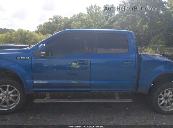 1FTFW1E14JFD80555 2018 FORD F150 Blue Widok wnętrza 360 stopni