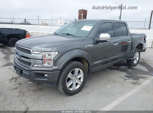1FTFW1E14JFD86467 2018 FORD F150 Серый Передняя левая четверть