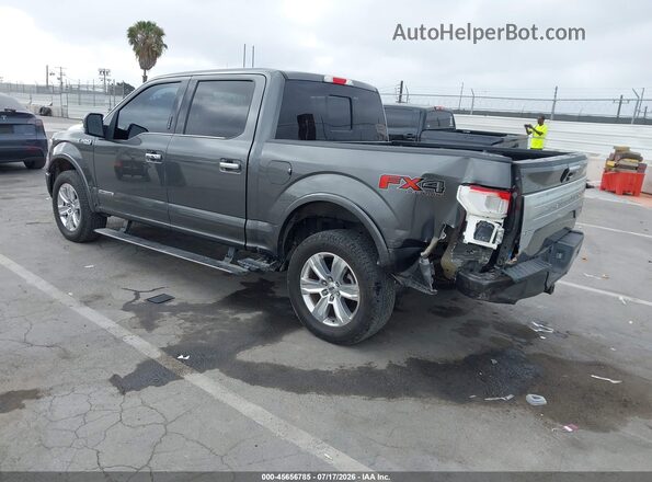 1FTFW1E14JFD86467 2018 FORD F150 Серый Задняя левая четверть
