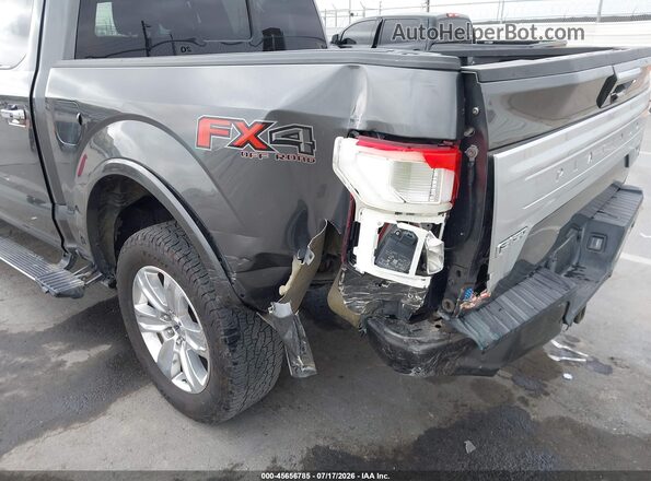 1FTFW1E14JFD86467 2018 FORD F150 Серый Вид спереди