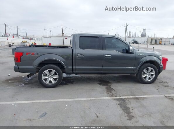 1FTFW1E14JFD86467 2018 FORD F150 Серый Вид задней части салона