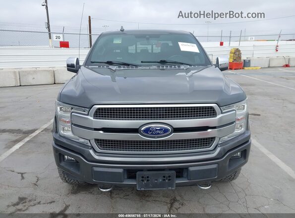 1FTFW1E14JFD86467 2018 FORD F150 Серый Вид щитка приборов
