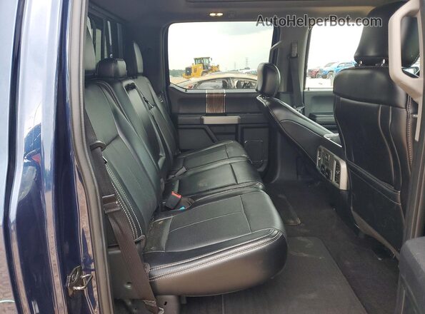 1FTFW1E15JFD79995 2018 FORD F150 Blue უკანა სავარძლების ხედი