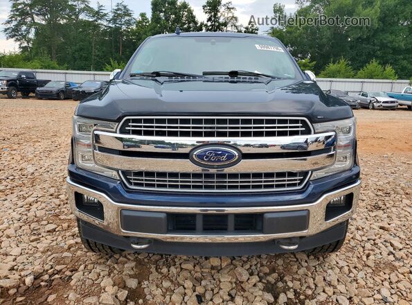 1FTFW1E15JFD79995 2018 FORD F150 Blue წინა ხედი