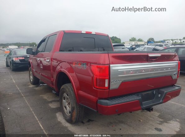 1FTFW1E16JFD49291 2018 FORD F150 Red Tył lewy