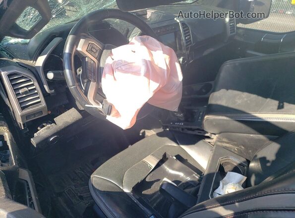 1FTFW1E18JFD82602 2018 FORD F150 Gray Vista del salpicadero