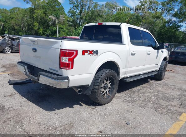 1FTFW1E19JFD49463 2018 FORD F150 White Tył prawy