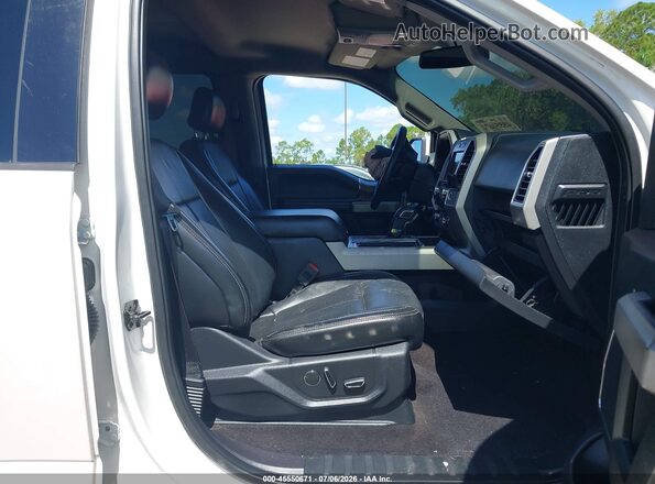 1FTFW1E19JFD49463 2018 FORD F150 White Widok wnętrza z przodu