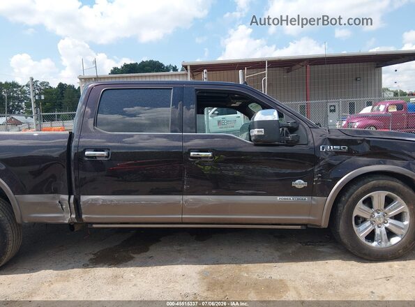 1FTFW1E19JFE25568 2018 FORD F150 Dark Brown 360 interior view