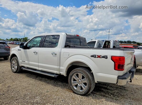 1FTFW1E1XJFD50010 2018 FORD F150 White Trasero izquierdo