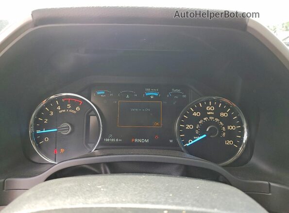 1FTFW1E1XJFD50010 2018 FORD F150 White Vista del cuadro de instrumentos