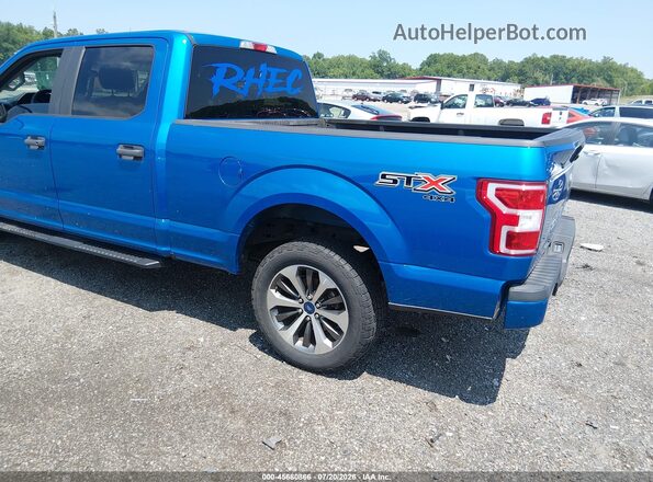 1FTFW1E41KFD42907 2019 FORD F150 Blue Հետևի ձախ