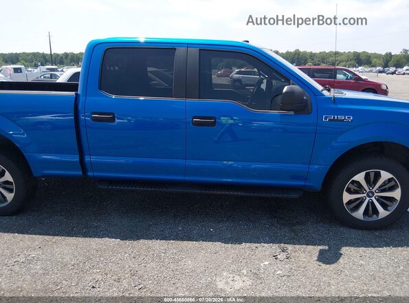 1FTFW1E41KFD42907 2019 FORD F150 Blue Սալոնի հետևի տեսք