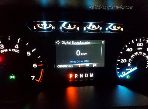 1FTFW1E46LFB74635 2020 FORD F150 Blue Instrument cluster view