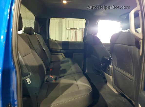 1FTFW1E46LFB74635 2020 FORD F150 Blue Rear seats view