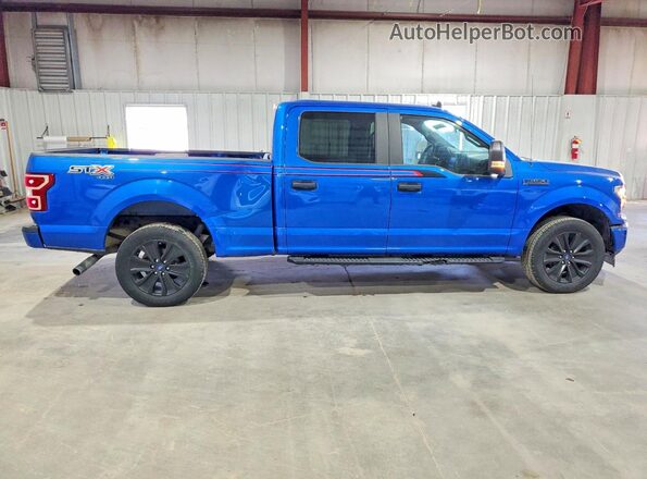 1FTFW1E46LFB74635 2020 FORD F150 Blue Engine compartment view