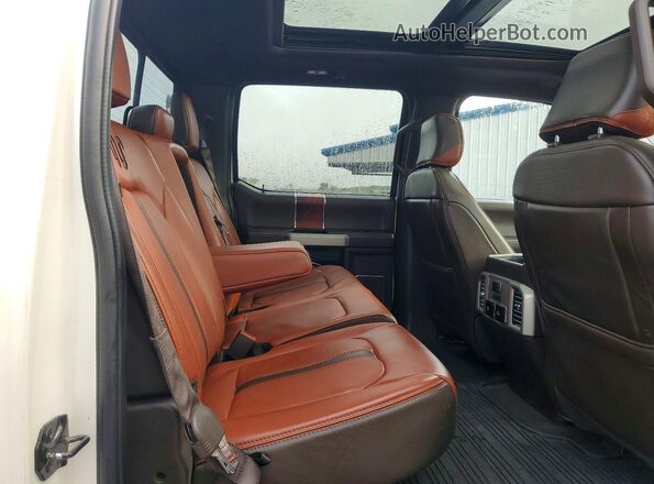 1FTFW1E49KFC74775 2019 FORD F150 White Rear seats view