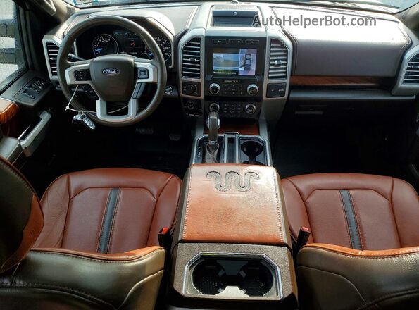 1FTFW1E49KFC74775 2019 FORD F150 White Dashboard view