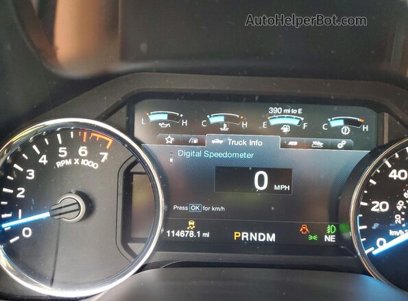 1FTFW1E49KFC74775 2019 FORD F150 White Instrument cluster view