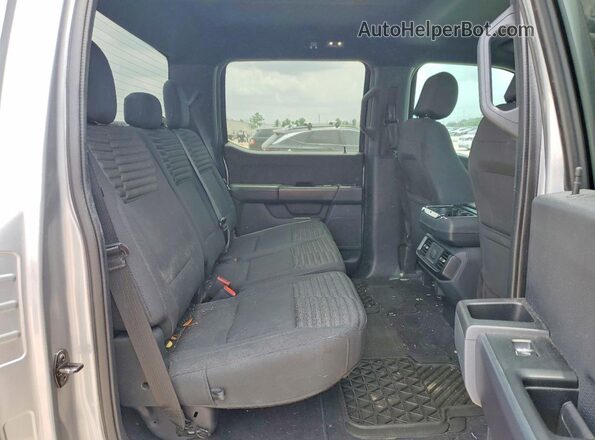 1FTFW1E50MKF14279 2021 FORD F150 Silver Вид задньої частини салону
