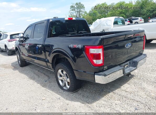 1FTFW1E50NFB69992 2022 FORD F150 Black Задня ліва чверть