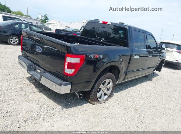 1FTFW1E50NFB69992 2022 FORD F150 Black Задня права чверть